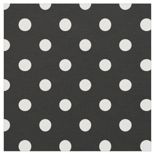 Noir et blanc pointille le tissu de | (Fermer)