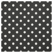 Noir et blanc pointille le tissu de | (Échantillon)