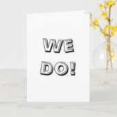 Noir et Blanc que nous faisons! Cartes de mariage (Fleur jaune)