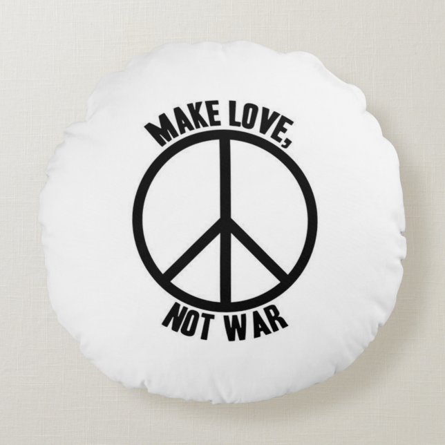 Noir et blanc ronds de coussin (Devant)