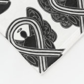Noir et blanc Sensibilisation Ruban Couvertures so (Coin)