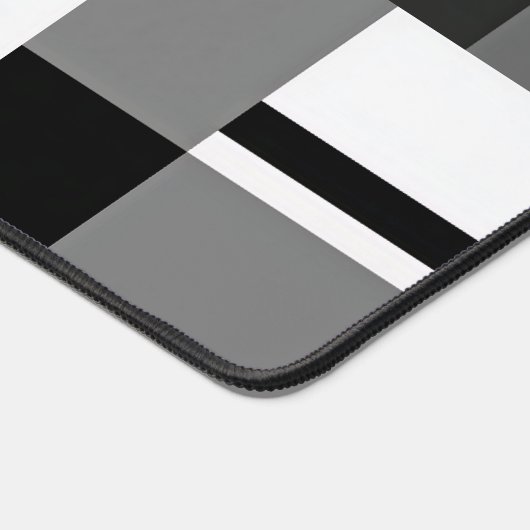 Noir Et Blanc Style Mondrian Abstrait Ajouter Nom (Coin)