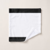 Noir et Blanc sur mesure Yin Yang (Gant de toilette)