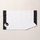 Noir et Blanc sur mesure Yin Yang (Serviette à main)