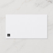 Noir et carte de visite de professionnel d'or (Dos)