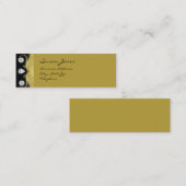 Noir et cartes de profil d'or (Devant / Derrière)
