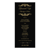 Noir et cartes de visite d'évaluation de support (Devant)