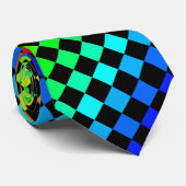 Noir et cravate de diamants d'arc-en-ciel (Roulé)