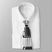 Noir et cravate de musique de guitare électrique (Attaché)