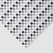 Noir et gris ajuste le papier de soie de soie (Détail)