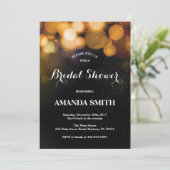 Noir et invitation de Fête de la mariée d'or (Debout devant)