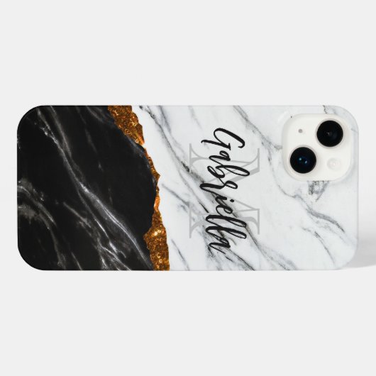 Noir et Marbre blanc (Verso Horizontal)