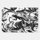 Noir Et Marbre blanc, Feuilles De Découpage Envelo (Devant)