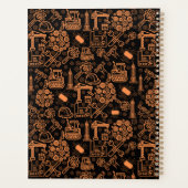 Noir et marron Architectural Blueprint Engineer (Dos)