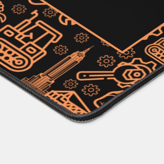 Noir et marron Architectural Blueprint Engineer (Coin)