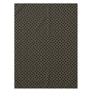 Noir et nappe islamique de coutume de motif d'or