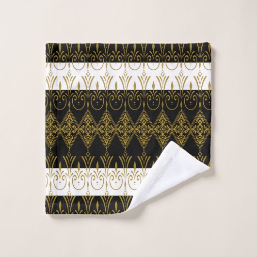 Noir et or (Gant de toilette)