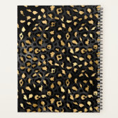 Noir et Or Feuille de Léopard Coup de Pinceau (Dos)