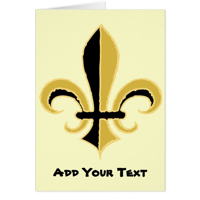 Noir et or Fleur de lis (Devant)