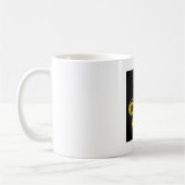 Noir et or Fleur de lis Mug (Gauche)