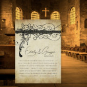 Noir et or Funky Elegant Fils Mariage Invitation