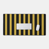Noir et Or Métallisé Rayures Verticales Élégantes (Clavier et souris)