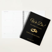 Noir et Or-nous Do-Mariage-Planner (Devant avec enveloppe)
