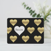 Noir Et Or Serez-Vous Mes Cartes MoH D'Épouse (Debout devant)