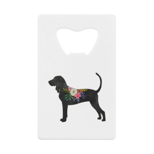 Noir et Tan Coonholl Chien Boho Silhouette (Devant)