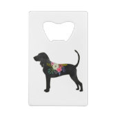 Noir et Tan Coonholl Chien Boho Silhouette (Dos)