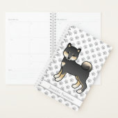 Noir Et Tan Shiba Inu Cute Dog Et Patrouilles & Te (Devant avec enveloppe)