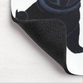 Noir et tapis de souris de chiots de carlin de (Coin)