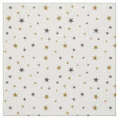 Noir et tissu d'étoiles d'or (Échantillon)