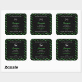Noir et vert Cloud Étiquettes de produits Ajouter  (Feuille)