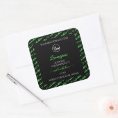 Noir et vert Cloud Étiquettes de produits Ajouter  (Enveloppe)