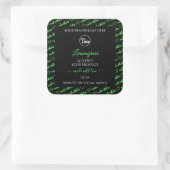 Noir et vert Cloud Étiquettes de produits Ajouter  (Sac)
