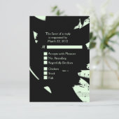 Noir et Vert Musique Abstraite RSVP avec Choix de  (Debout devant)