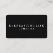 Noir ÉTERNEL de la taille | de carte de visite de (Devant)