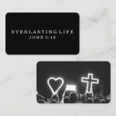 Noir ÉTERNEL de la taille | de carte de visite de (Devant / Derrière)