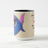 Noir fait sur commande 15 tasse des poissons 98 de (Centre)