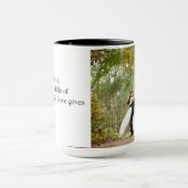 Noir fait sur commande amour de tasse de sonnerie (Centre)