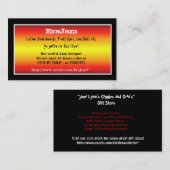 Noir fait sur commande de cartes de visite avec (Devant / Derrière)