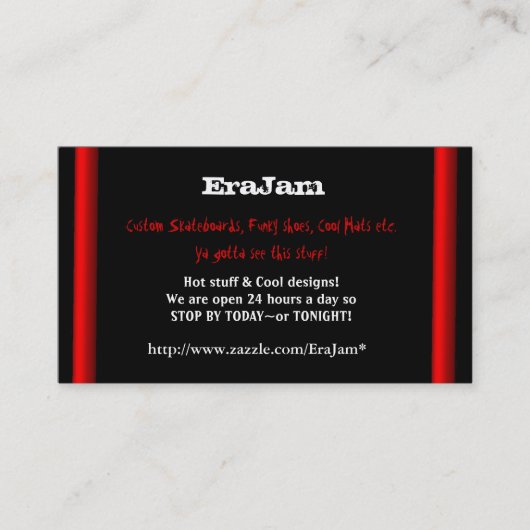 Noir fait sur commande de cartes de visite avec (Devant)