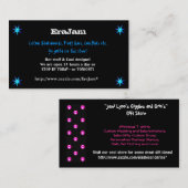 Noir fait sur commande de cartes de visite avec (Devant / Derrière)