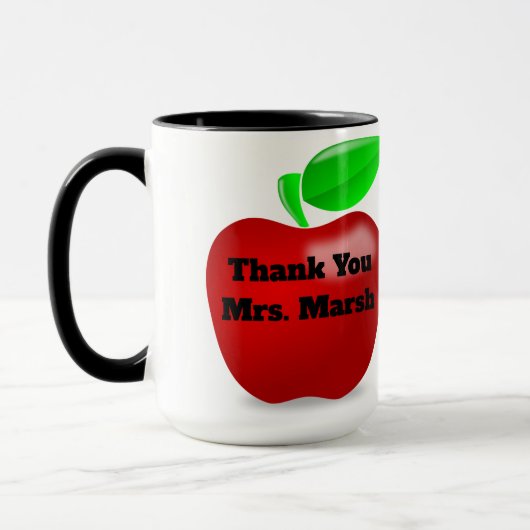 Noir fait sur commande de professeurs tasse 477 de (Gauche)