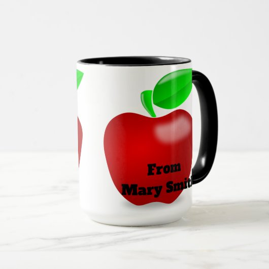 Noir fait sur commande de professeurs tasse 477 de (Devant droit)