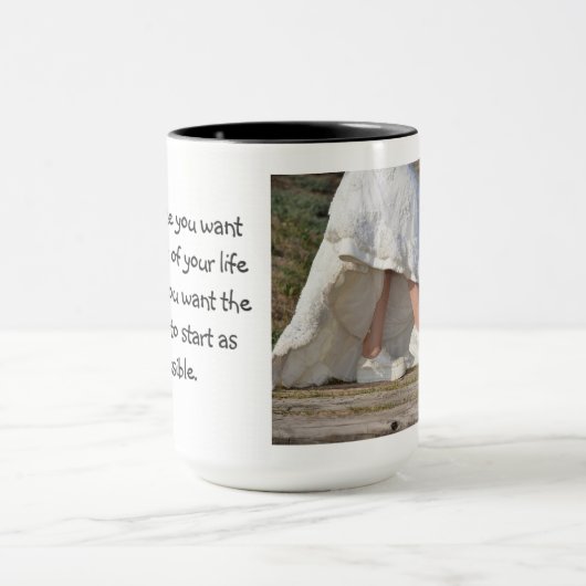 Noir fait sur commande tasse Love1 de sonnerie de (Centre)