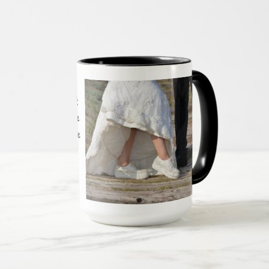 Noir fait sur commande tasse Love1 de sonnerie de (Devant droit)