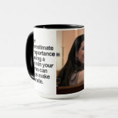 Noir fait sur commande tasse Smile77 de sonnerie (Devant gauche)