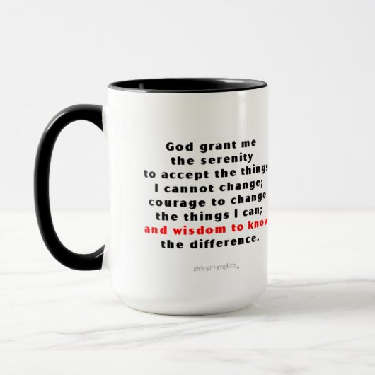 Noir fait sur commande tasse ZAZZ_IT de sagesse de (Gauche)